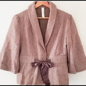 Fossil blazer wool blend 3/4 sleeve